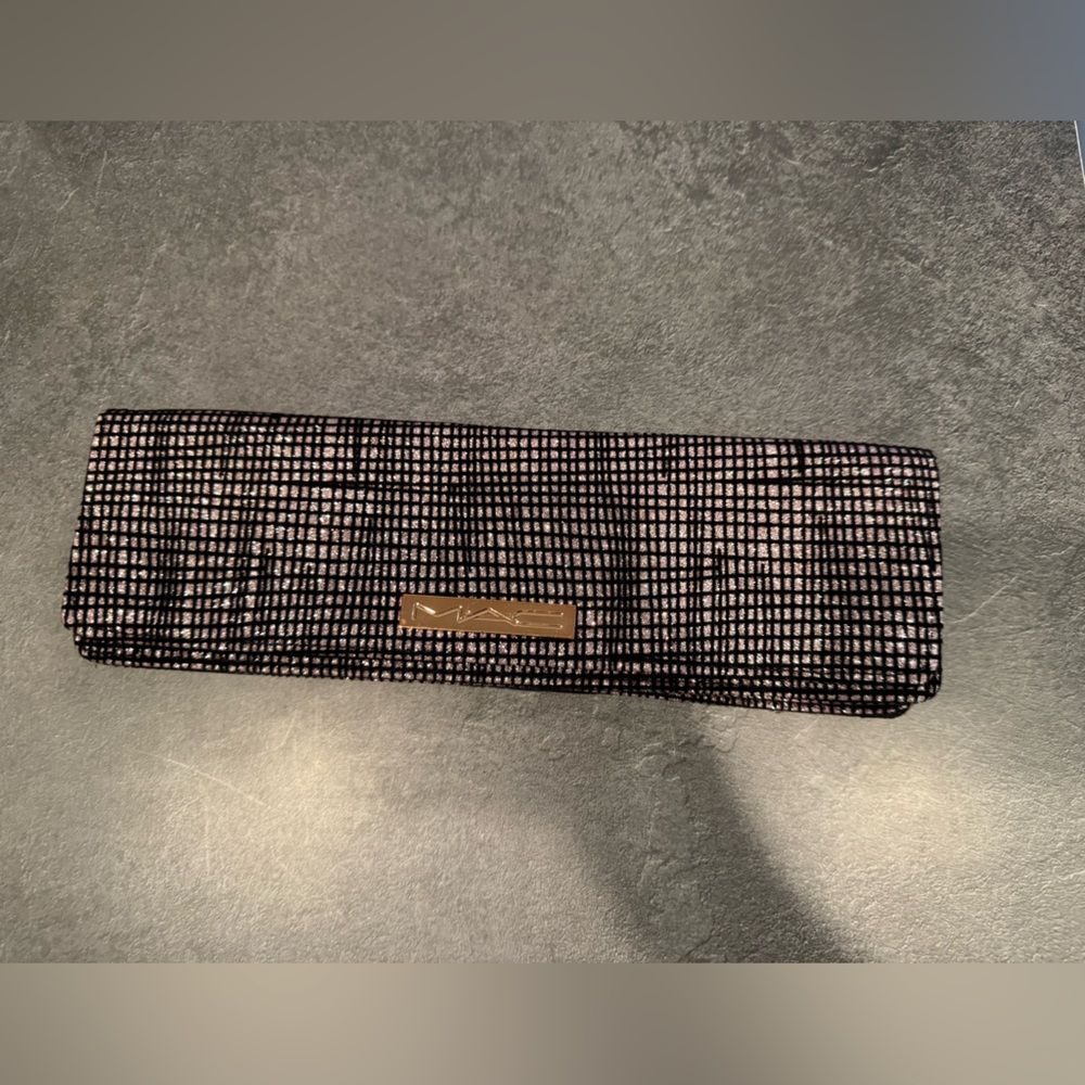 MAC Cosmetics Pink Iridescent Brush And Makeup Clutch